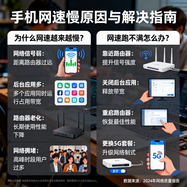 手机网速跑不满怎么办,为什么手机网速越来越慢? 手机网速跑不满怎么办,为什么手机网速越来越慢?