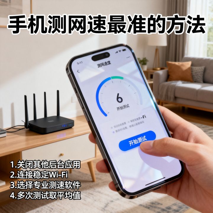 收机怎么测试网速，手机测网速最准的方法是什么？