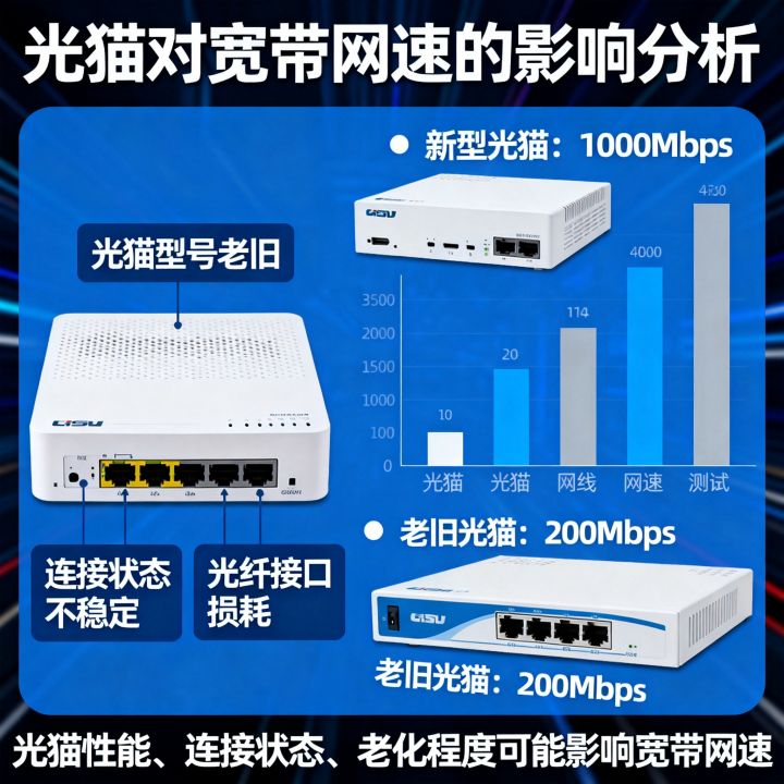 家里网速慢是否与光猫有关系？光猫会影响宽带网速吗