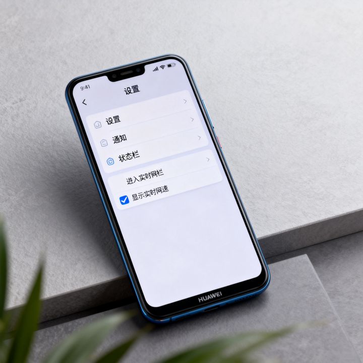 华为手机不显示实时网速怎么办，怎么设置状态栏网速显示？
