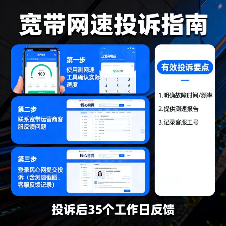 网速不达标民心网能解决吗？，宽带网速慢怎么投诉最有效
