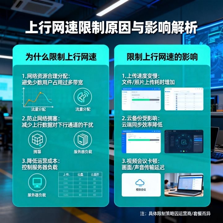 为什么限制上行网速，限制上行网速有什么影响