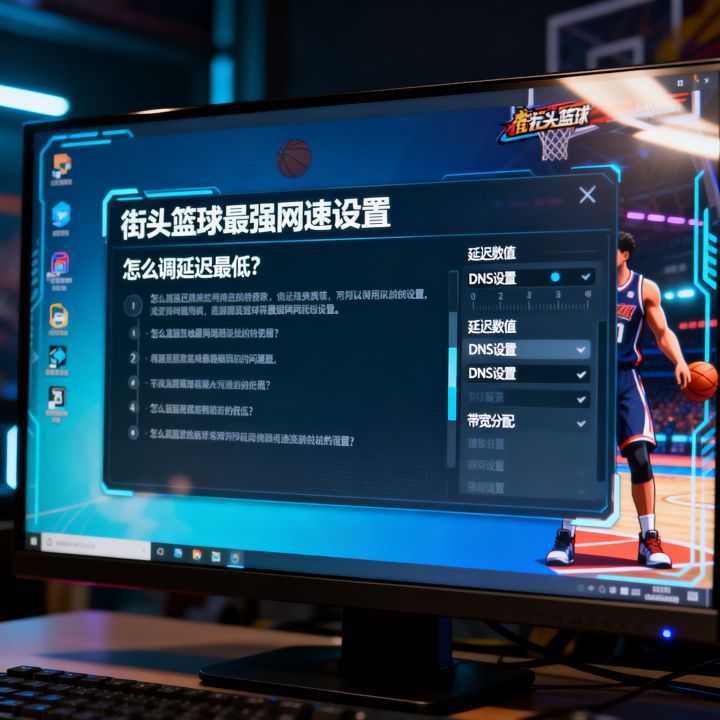 街头篮球最强网速设置，怎么调延迟最低？