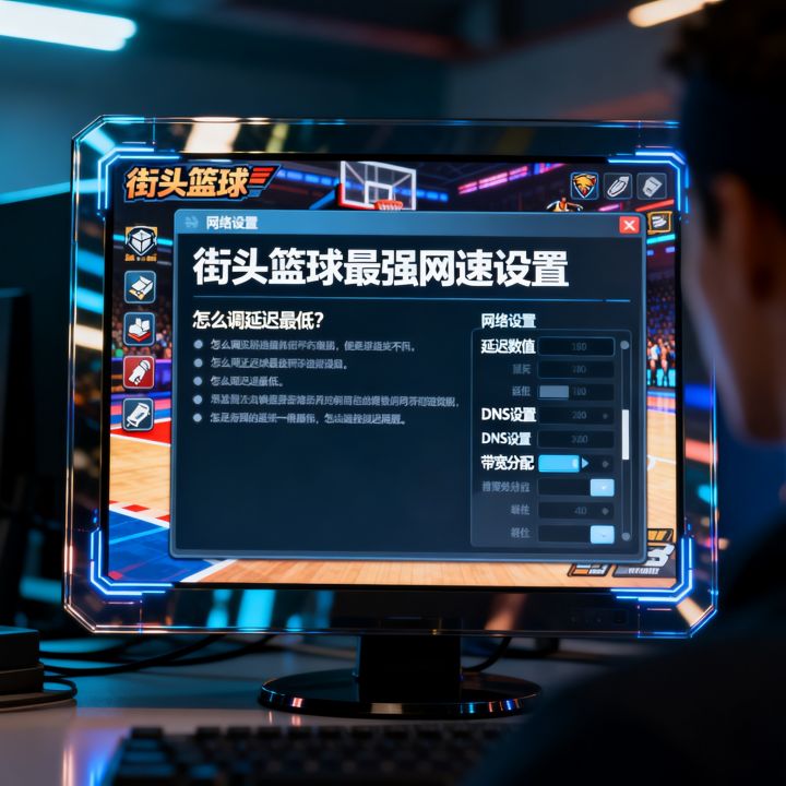 街头篮球最强网速设置，怎么调延迟最低？