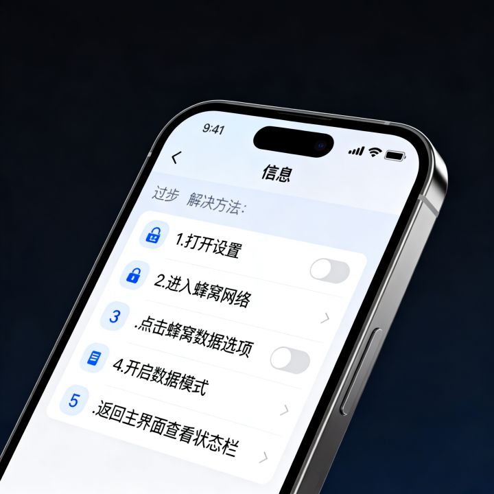 iOS顶端不显示网速怎么回事？苹果手机状态栏网速不显示解决方法
