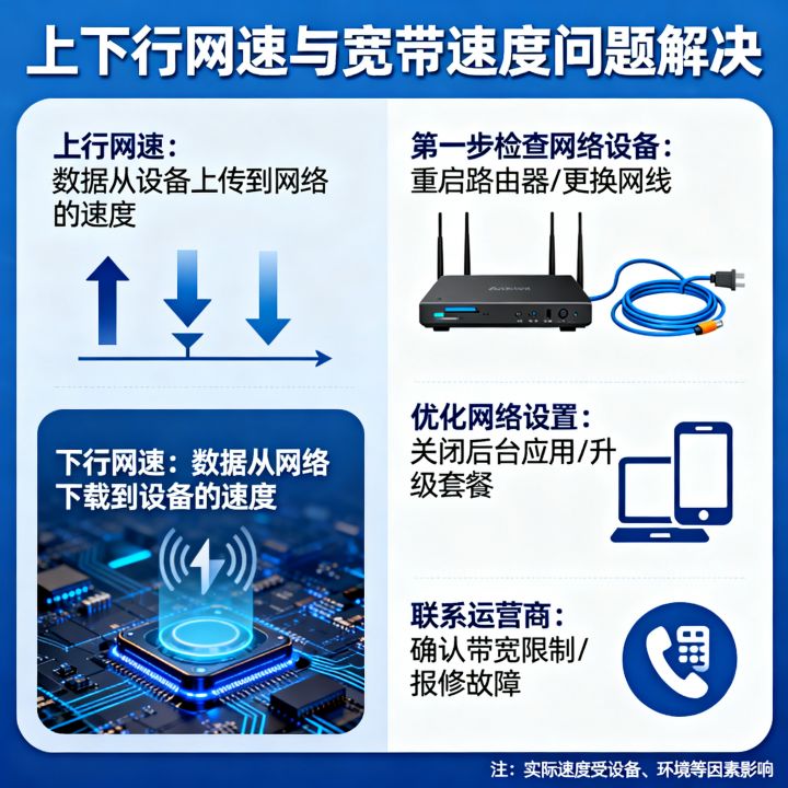 什么是上下行网速，宽带上传下载速度慢怎么解决？