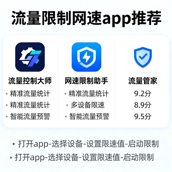 流量限制网速app哪个好，限制网速的软件有哪些