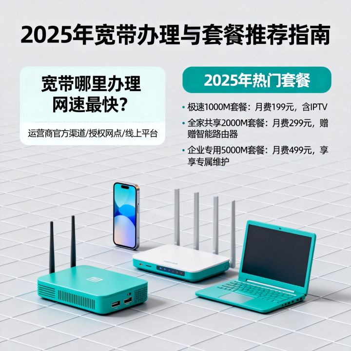 宽带哪里办理网速最快，2025年宽带套餐哪家好？
