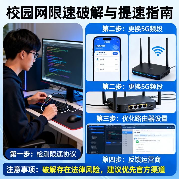 黑客能破解校园网限速吗，校园网网速慢怎么解决