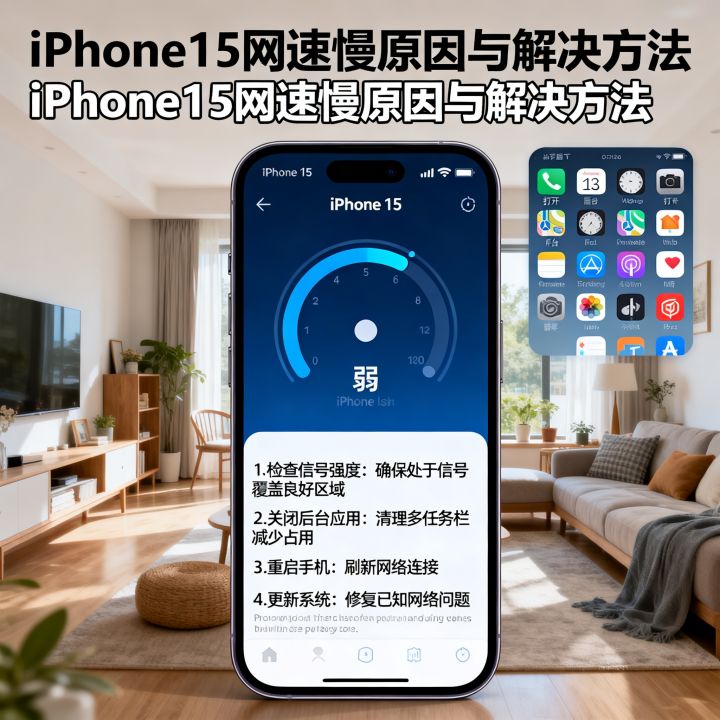 苹果15测试网速很慢怎么回事，iPhone15网速慢怎么解决