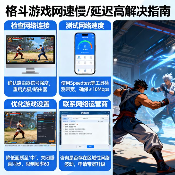 格斗游戏网速慢怎么办，格斗游戏延迟高怎么解决