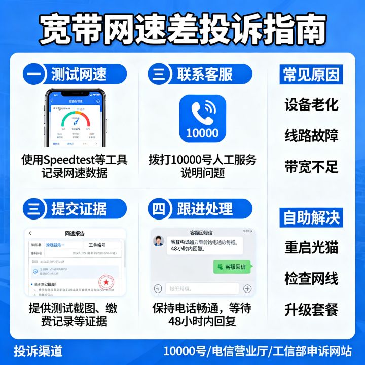 网速极差怎么投诉电信最有效，宽带慢到抓狂找谁解决