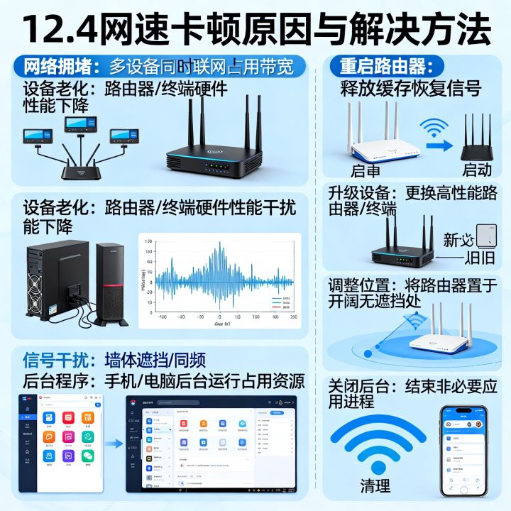 12.4网速卡是什么原因，12.4网络卡顿怎么解决？