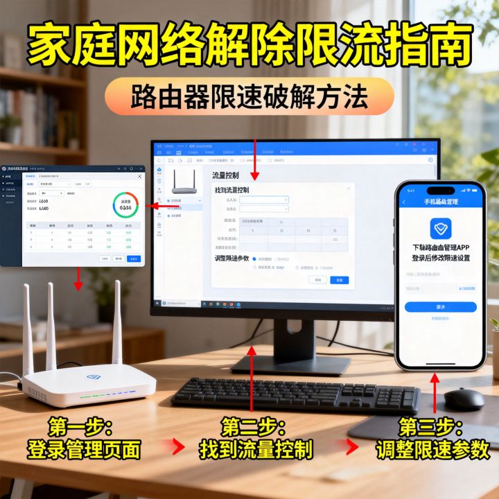 家里怎么解除网速限流，路由器被限速怎么破解