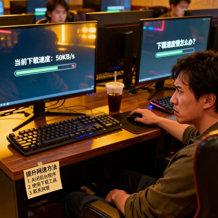 在网吧下载网速太慢怎么办？网吧下载速度慢如何提升网速更快