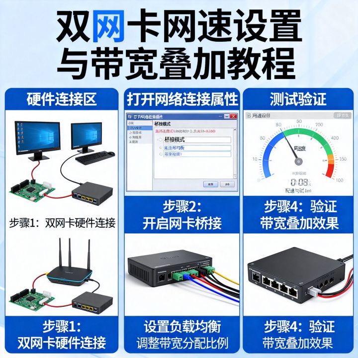怎么设置双网卡网速,双网卡如何叠加带宽提升网速? 怎么设置双网卡网速,双网卡如何叠加带宽提升网速?