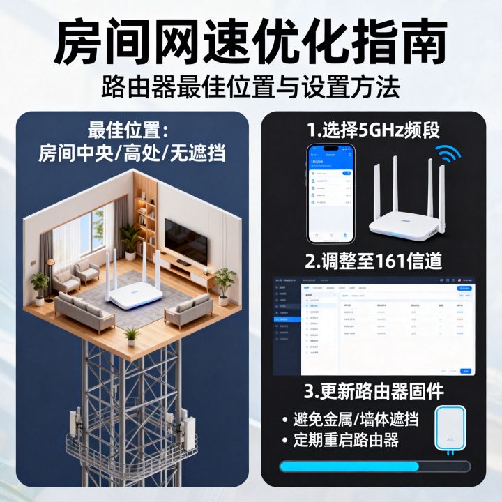 房间网速怎么设置最快，路由器放在哪个位置信号最强？