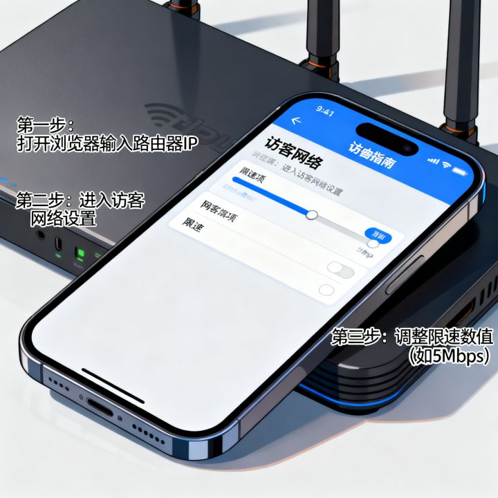 访客网络怎么限制网速？路由器访客WiFi限速怎么设置