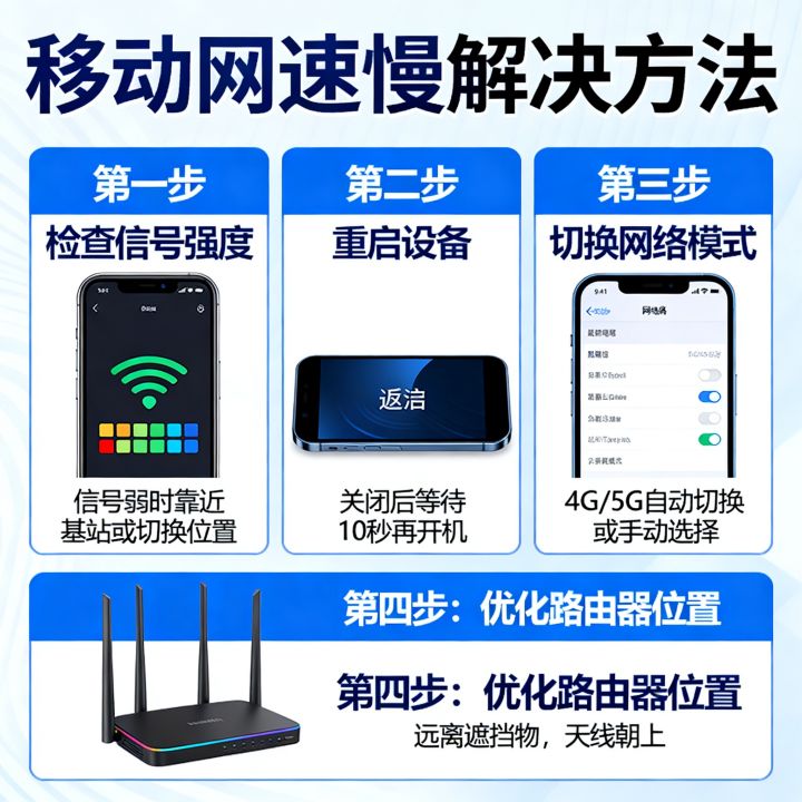 怎样网速才能更快移动？移动网速慢怎么解决