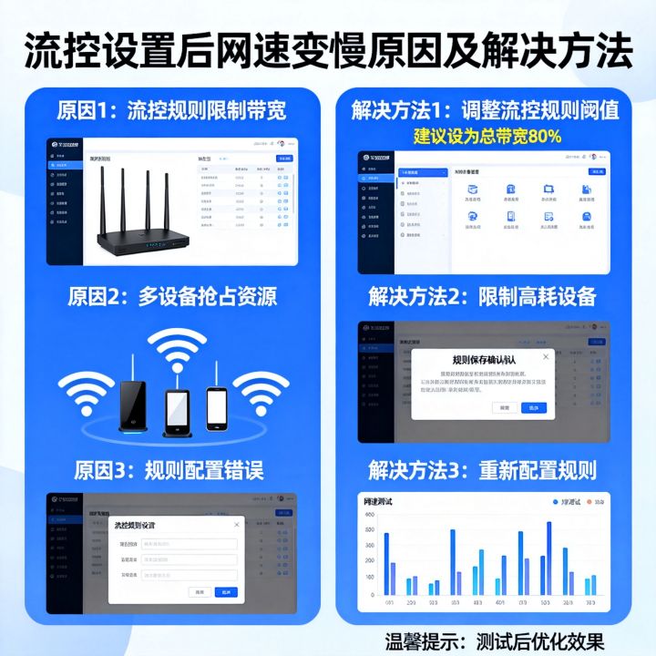 开启流控网速很慢怎么办,流控设置后网速变慢原因? 开启流控网速很慢怎么办,流控设置后网速变慢原因?