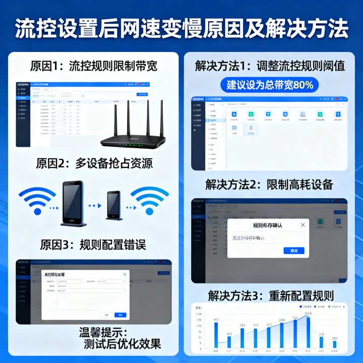开启流控网速很慢怎么办,流控设置后网速变慢原因? 开启流控网速很慢怎么办,流控设置后网速变慢原因?