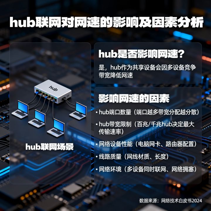 hub联网影响网速吗，影响网速的因素有哪些？