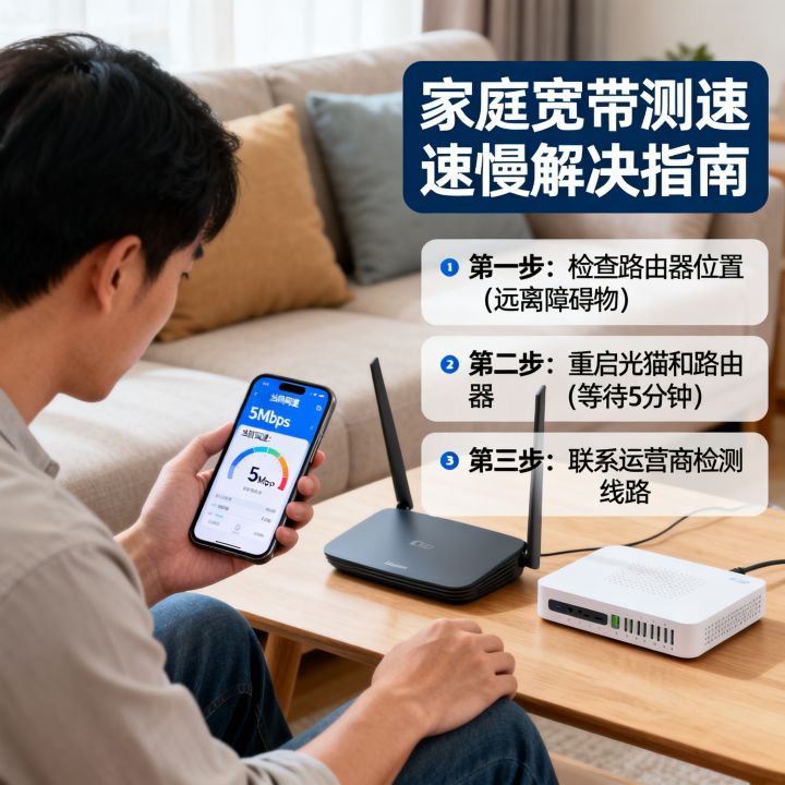 测网速怎么这么慢，家里宽带速度慢怎么办？