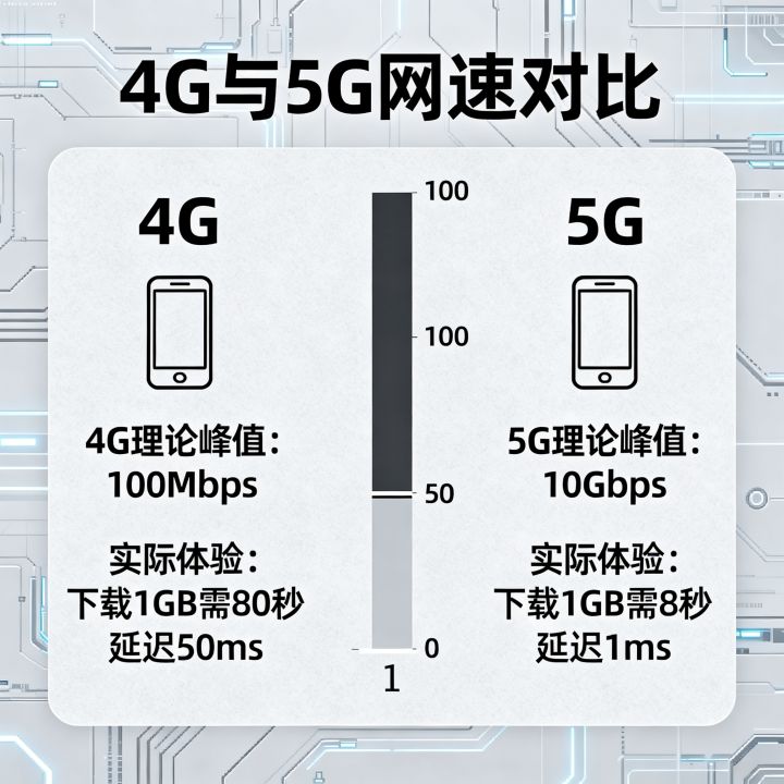 4G和5G网速有什么区别？4G和5G网速差距有多大
