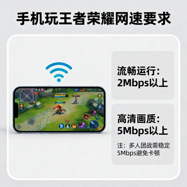 手机玩王者荣耀需要多少网速？王者荣耀网速要求多少兆？
