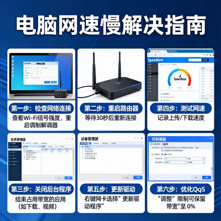 电脑网速卡怎么办，电脑网速慢怎么解决