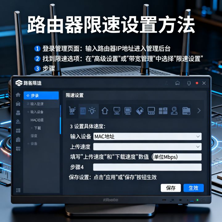 路由器怎么控制上网速度？路由器限速设置方法