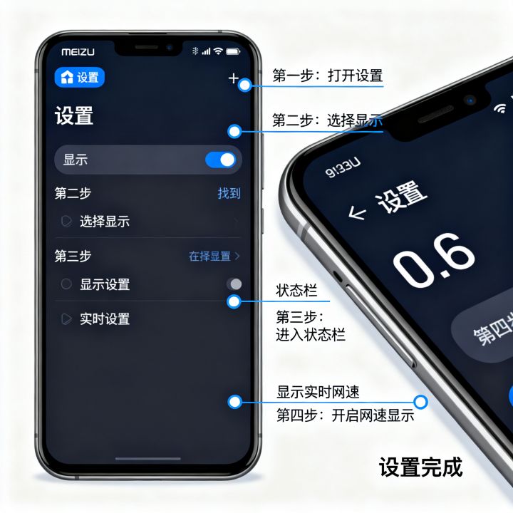 魅族如何开启网速？魅族手机网速显示怎么设置