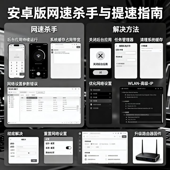 安卓版网速杀手是什么，手机网速慢怎么办，如何彻底解决？
