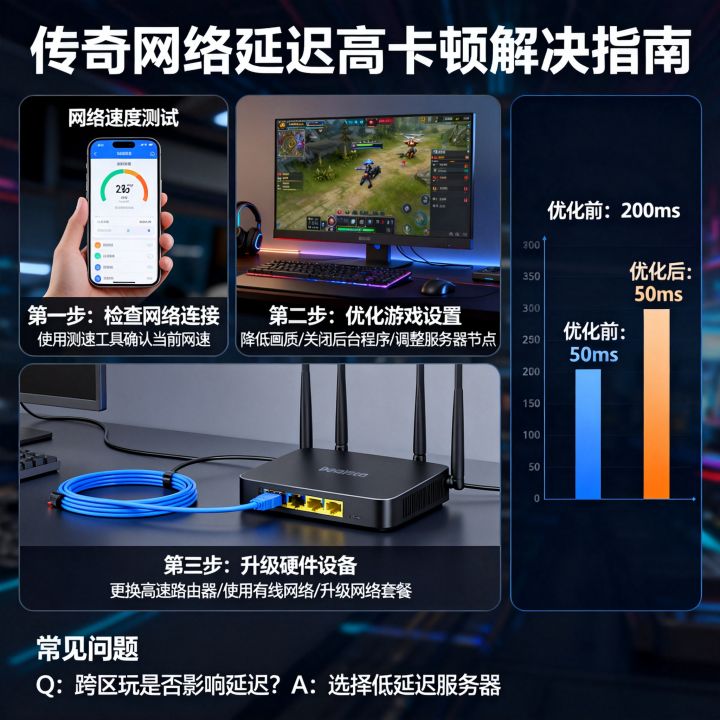 玩传奇怎么网速变快，传奇网络延迟高卡顿怎么解决？
