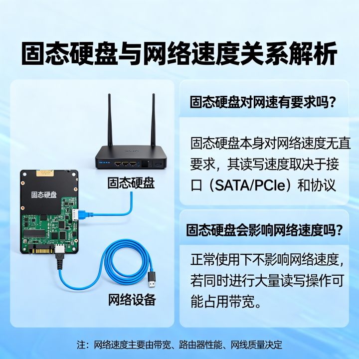 固态硬盘对网速有要求吗，固态硬盘会影响网络速度吗？