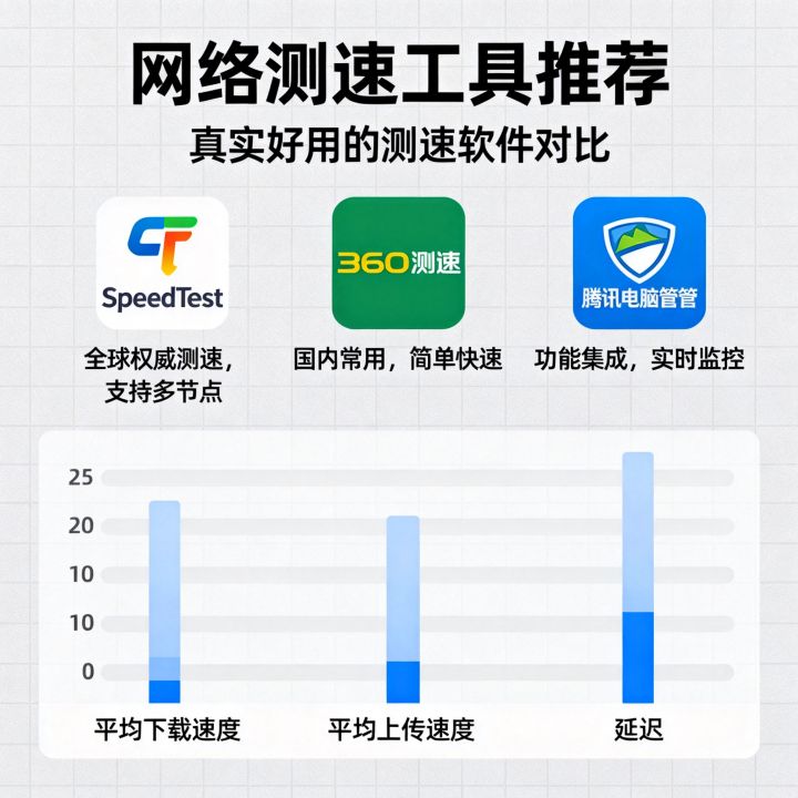测上网速的软件哪个好用，网络测速工具推荐有哪些？