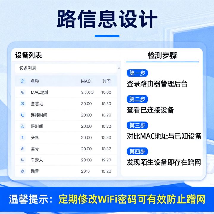 怎么查看谁在偷网速，如何检测wifi被蹭网？