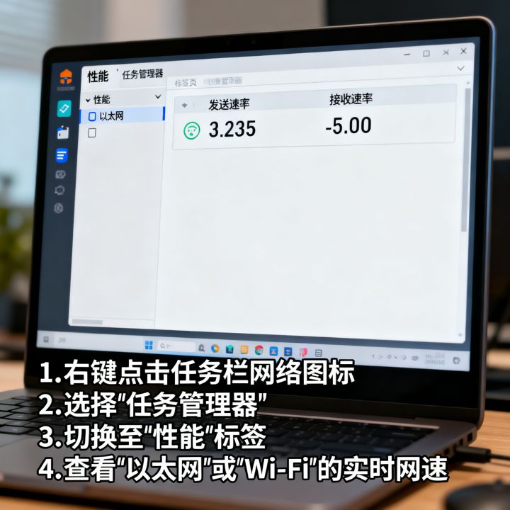 本地网卡怎么看网速？电脑网卡实时网速查看方法