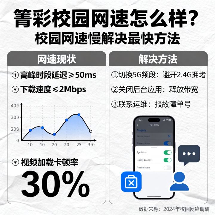 箐彩校园网速怎么样，校园网速慢怎么解决最快？