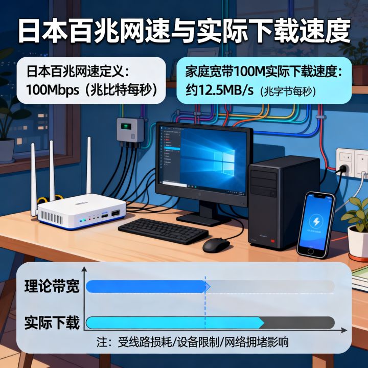 日本百兆网速多少M,日本家庭宽带100M实际下载速度多少 日本百兆网速多少M,日本家庭宽带100M实际下载速度多少