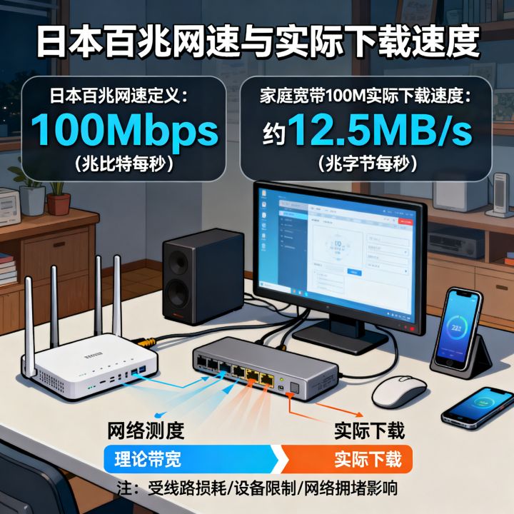 日本百兆网速多少M,日本家庭宽带100M实际下载速度多少 日本百兆网速多少M,日本家庭宽带100M实际下载速度多少