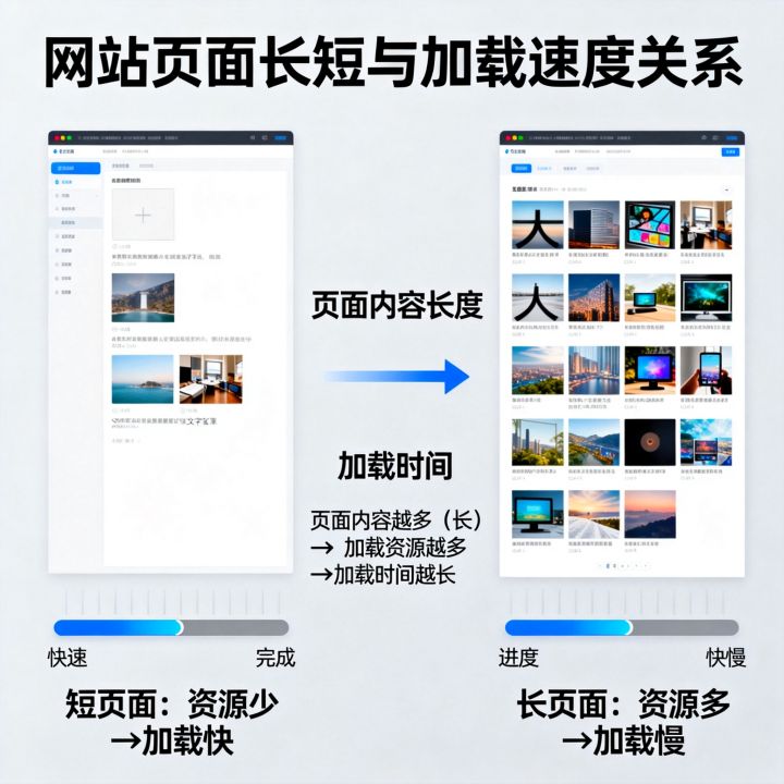 网站长短影响网速吗？网站页面长短会影响加载速度吗？