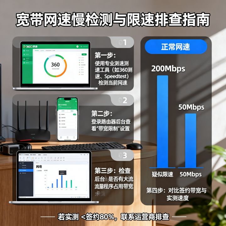 怎么查网速被限速?宽带网速慢是不是被限速了怎么检测 怎么查网速被限速?宽带网速慢是不是被限速了怎么检测