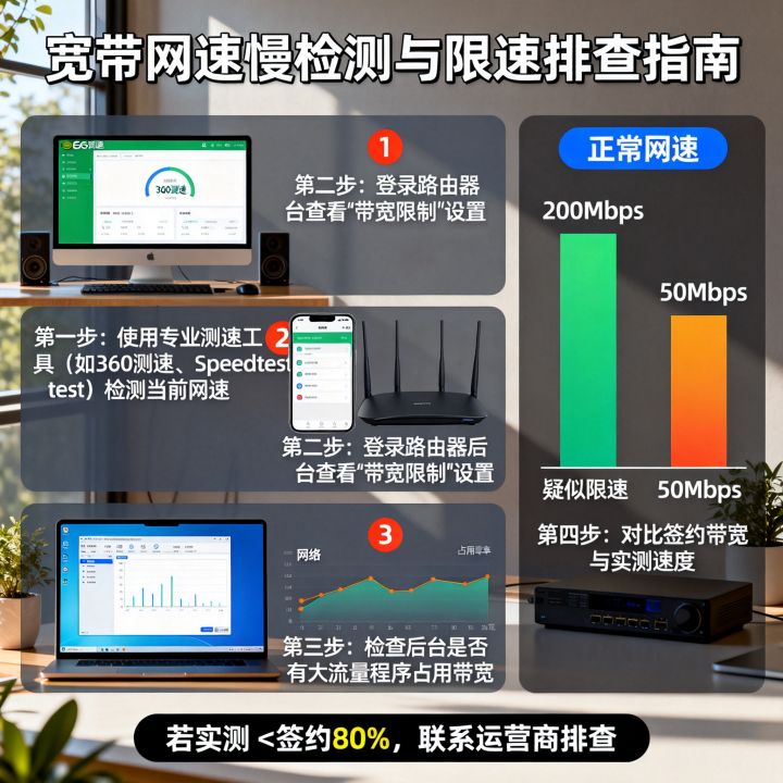 怎么查网速被限速?宽带网速慢是不是被限速了怎么检测 怎么查网速被限速?宽带网速慢是不是被限速了怎么检测