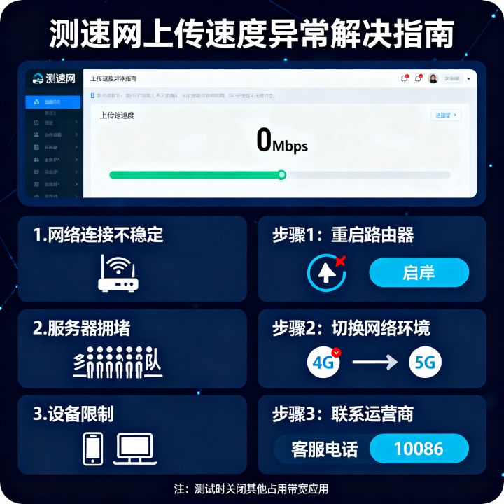测速网上传网速不动怎么回事，上传速度慢怎么解决