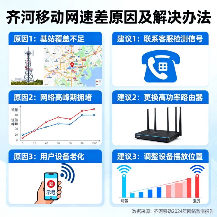 齐河移动网速差到底是因为什么原因，怎么办？
