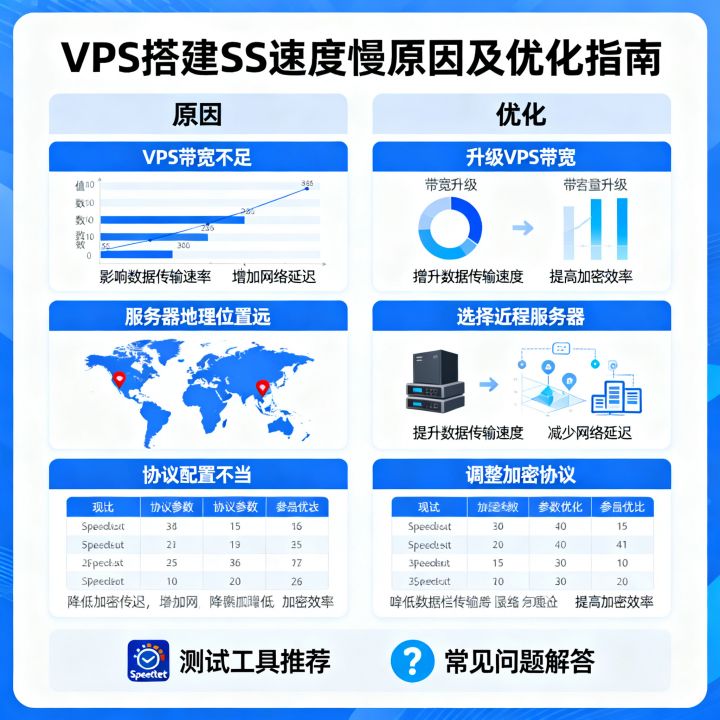 vps搭建ss网速很慢怎么办，vps搭建ss速度慢原因及优化