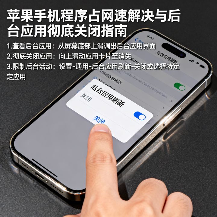 苹果手机程序占网速怎么解决，后台应用如何彻底关闭？