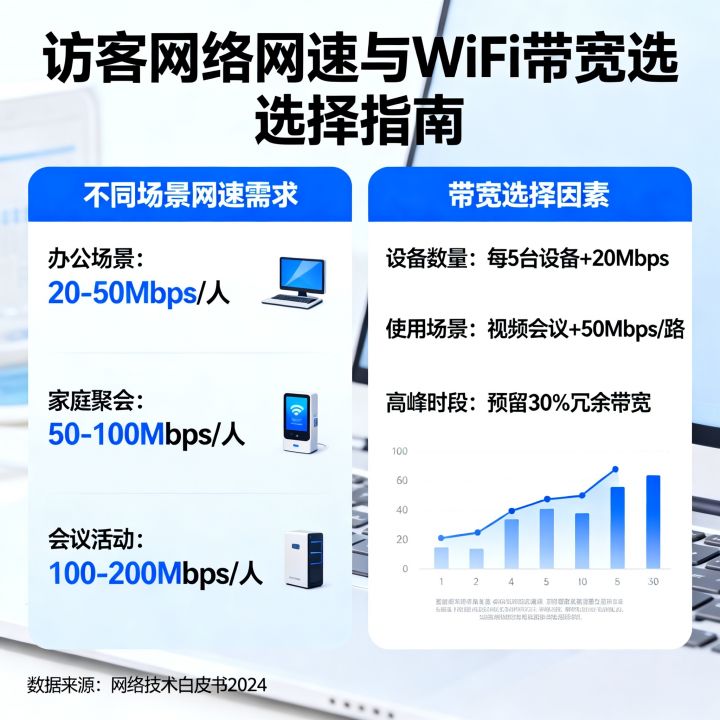 访客网络多少网速才够用，访客WiFi带宽怎么选合适？