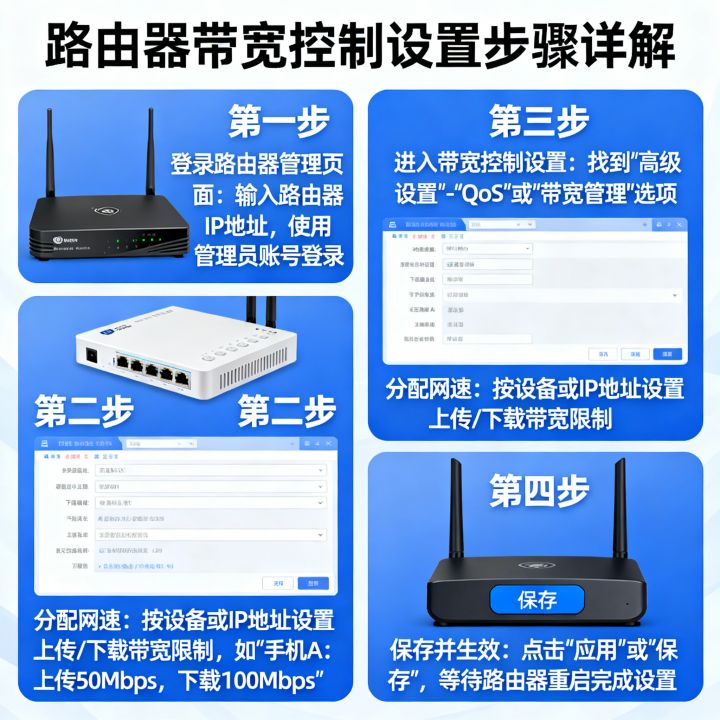 怎么通过网关分配网速，路由器带宽控制设置步骤详解？